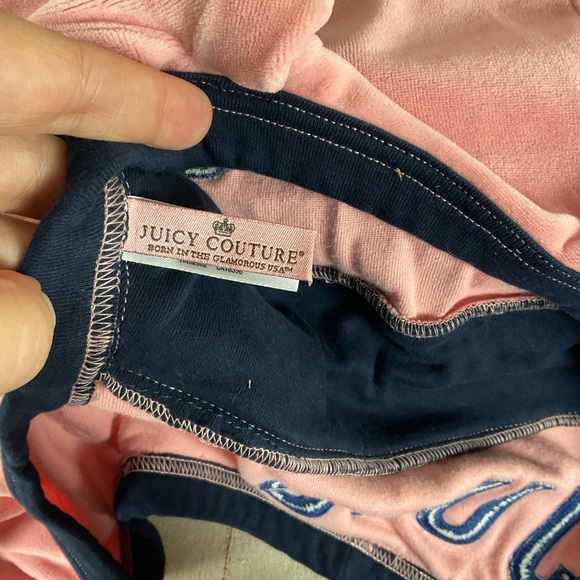 Doggy Couture Pink Velour Tracksuit Vtg Rare Juicy Couture Dog Outfit Authentic - Picture 8 of 12